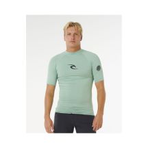 Men's Lycra RIP CURL Waves Upf Perf S/S green