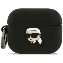 Karl Lagerfeld Silicone Karl Head 3D Case for AirPods Pro 3 - Black
