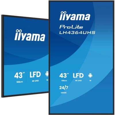 Flat screen iiyama LH4364UHS-B1AG 43 inches LCD UHD - 109.2 cm