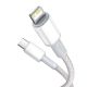 3. Baseus CATLGD-A02 Lightning - USB-C PD cable 20W 480Mb/s 2m - white