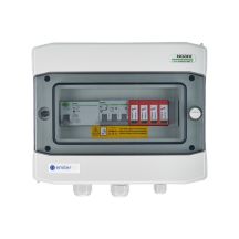 Hermetic IP65 EMITER AC connection switchboard with Dehn type 2 AC surge arrester, 10A 3-F, RCD type A 40A/300mA