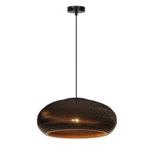 PENDANT LIGHT PAPER E27 BROWN/BLACK