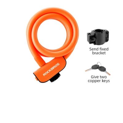 Rockbros bike lock RKS515-OR 1.1m orange