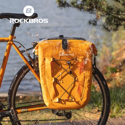 4. Rockbros 30140022003 waterproof bicycle bag for trunk - orange