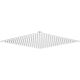Steel shower head DEANTE FLOKS NAC_006K 400x400mm chrome