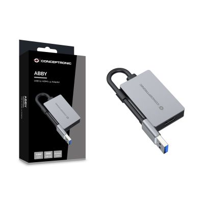5. Conceptronic ABBY22G external usb graphics card 1920 x 1080 px Gray