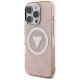 2. Guess IML Metal Glitter 4G Circle Triangle MagSafe Case for iPhone 16 Pro Max - Pink
