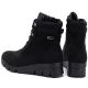 5. Women's black suede wedge ankle boots M.Daszyński MR23109A-3
