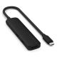 5. Satechi 4in1 USB-C Slim Multiport Adapter 4K - aluminum adapter for USB-C mobile devices (USB-C, 4K HDMI, 2x USB-A) (black)