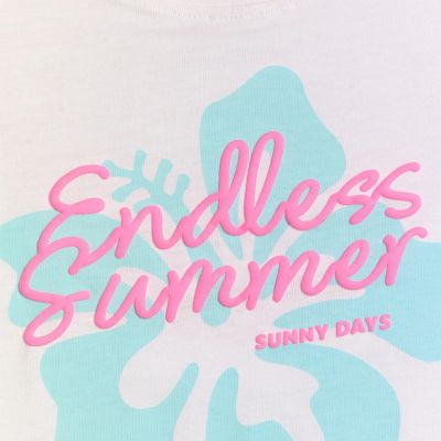 5. T-shirt for girls 4F F2938 white 4FJWSS26TTSHF2938 10S