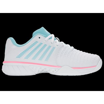 K-swiss EXPRSLIGHT3 HB PADEL WHITE/SOFT NEON BLUE/NEON BUBLE GUM-M sneakers (98900-146-M)