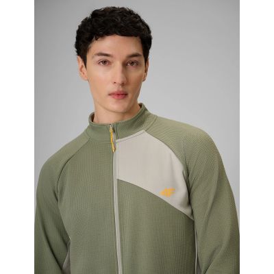 5. Men's regular trekking sweatshirt without hood 4F 4FRSS26TFSWM0984-44S