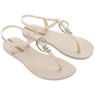 7. Ipanema Sandal Class women's flip-flop sandals beige with gold