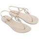 7. Ipanema Sandal Class women's flip-flop sandals beige with gold