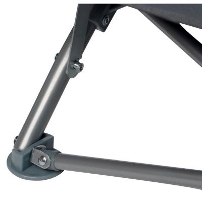 14. BEACH CHAIR WITH ARMRESTS 55x58x64CM FOLDABLE GRAY