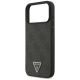 6. Guess Leather 4G Triangle Strass MagSafe Case for iPhone 17 Pro Max - Black