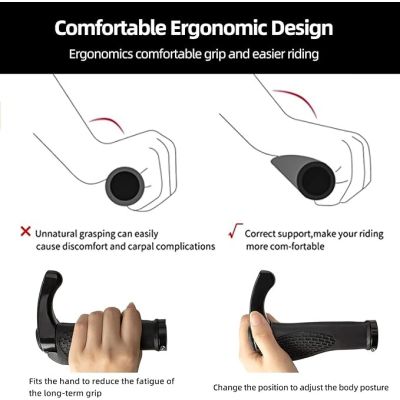 11. Rockbros BT1007B Bicycle Holder Set with Horns - Black