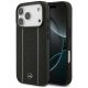2. Mercedes Leather Star Pattern Stripes MagSafe Case for iPhone 17 Pro - Black