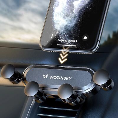 17. Wozinsky gravity car phone holder for air vent black (WCH-05)