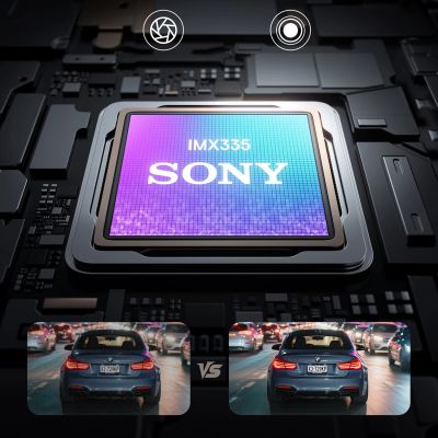 11. Baseus PrimeTrip VD1 Pro Car DVR 4K+1080p with Battery - Black