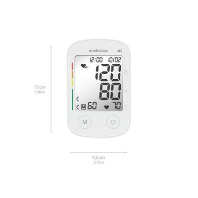 2. Medisana BU 535 upper arm blood pressure monitor (EN/GR/ES/RU/AR/FR)