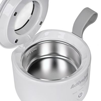 7. Activejet AUC-198 cordless ultrasonic UV cleaner. For dentures, braces, and jewelry, white.