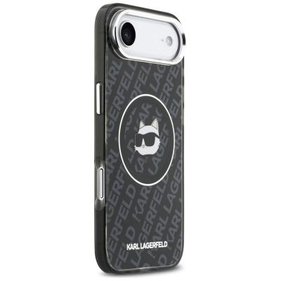 4. Karl Lagerfeld IML Choupette Head Logo MagSafe iPhone Air Case - Black