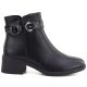 7. Women's leather ankle boots with insulated sole, black Sergio Leone BT-25-S