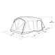 2. Outwell Montana 6 Air 6 Person Green, Grey Tunnel Tent