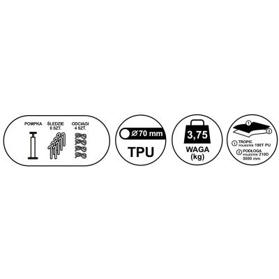 26. 3-PERSON HOLIDAY TENT INFLATABLE 210x210x110CM ENERO CAMP