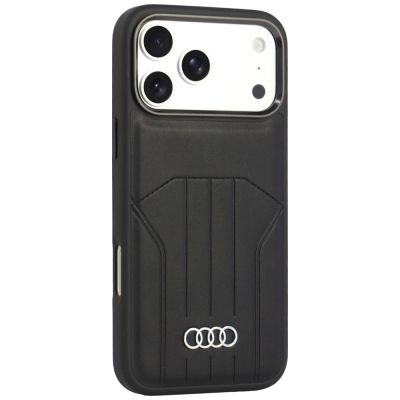 2. Audi Synthetic Leather Case MagSafe for iPhone 18 Pro Max / 17 Pro Max - Black