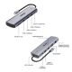 15. UNITEK D1113BGY01 Hubs and Concentrators 2 x USB 3.2 Gen 2 (3.1 Gen 2) Type-C 1000 Mbit/s Gray