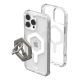6. iPhone 16 Pro Max MagSafe-compatible protective case and Magnetic Ring Stand (ice-white/titanium)