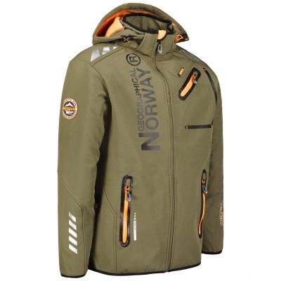 3. Geographical Norway Royaute DB 068 M WY1996H/GN-Kaki / Orange Softshell Jacket