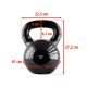 28. Kettlebell iron covered with vinyl HMS black KNV28