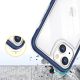 6. Clear 3in1 case for iPhone 13 mini gel cover with frame blue