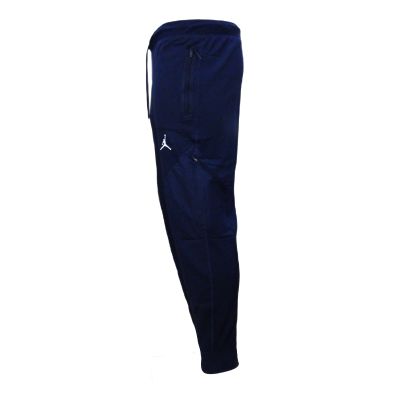 5. Men's Navy Blue Air Jordan Dri-FIT Training Fleece Pants - DQ7890-419