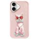 Nimmy Glasses Cool Cat iPhone 16 Case - Pink