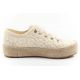 4. Lee Cooper women's lace sneakers beige platform