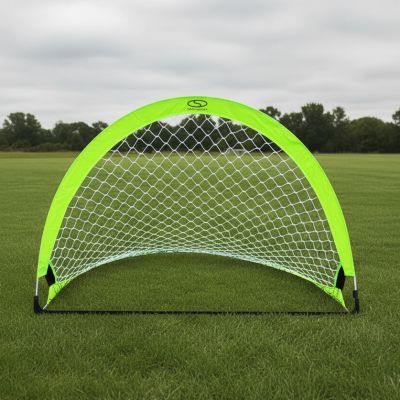 Pop-up soccer training goal - neon green (M) 120x80x80 cm