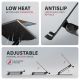 3. Axagon STND-LQB Laptop Stand with Double Joint, Height-Adjustable, Foldable, Laptop and Tablet Stand, Black, 43.9 cm (17.3")