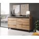 3. NORD chest of drawers 138cm wotan oak/anthracite