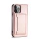 10. Magnet Card Case for Samsung Galaxy S23 Flip Wallet Stand Pink