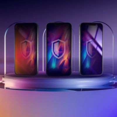 3. Privacy Tempered Glass 3mk Rainbow Privacy for Apple iPhone 16 Plus