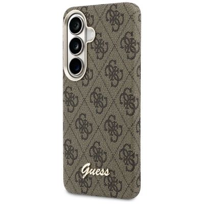 2. Guess 4G Script MagSafe Case for Samsung Galaxy S26 - Brown