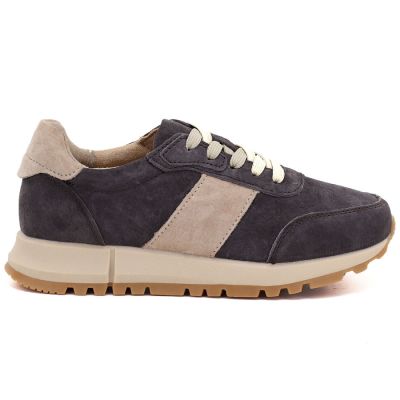 2. Women's leather shoes, sneakers, brown, Potocki 40354