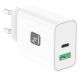 2. TECHLY GAN USB-C 30W PD & USB-A Wall Charger