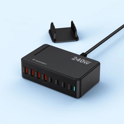 5. Wozinsky 240W GaN QC3 Charging Station - Black