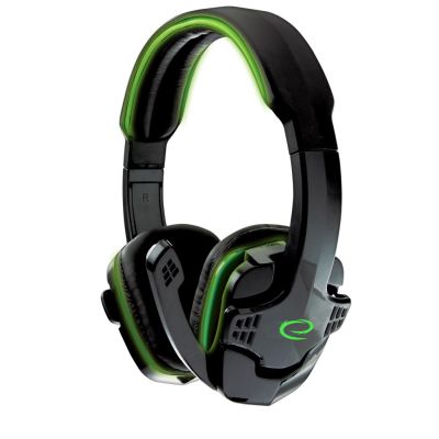 12. Esperanza EGH310G headphones (black, green)