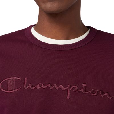 10. Champion Crewneck Sweatshirt Burgundy 220272 RS522